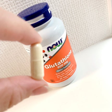 Now Foods グルタチオン 500mgのクチコミ「iHerbで購入しました!
飲み始めてもうすぐ1年✨
くすみやシミ、美白ケアの為に飲み始めた.....」(2枚目)