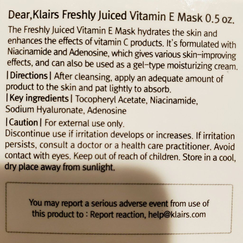 フレッシュリージュースドビタミンドロップ(35ml)/Klairs/美容液を使ったクチコミ（3枚目）