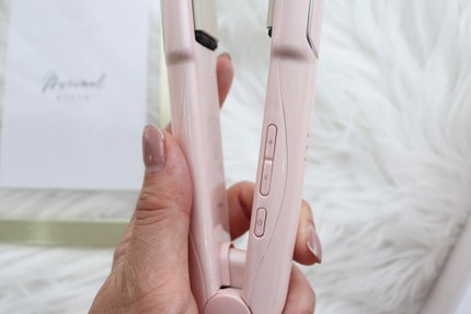 ストレートヘアアイロン 24mm(ピンク)/FESTINO/ストレートアイロンの画像