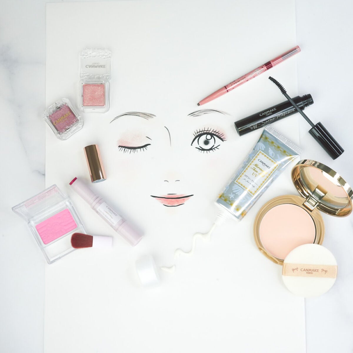 【旧品】パウダーチークス/キャンメイク/パウダーチークを使ったクチコミ(1枚目)