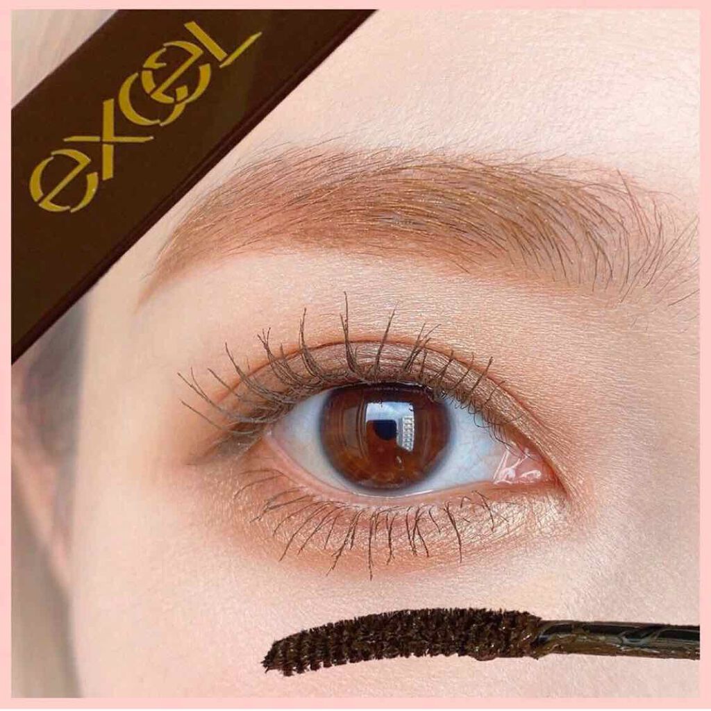 ロング＆カラード ラッシュ LC01 ダークウォルナット/excel/マスカラを使ったクチコミ（1枚目）