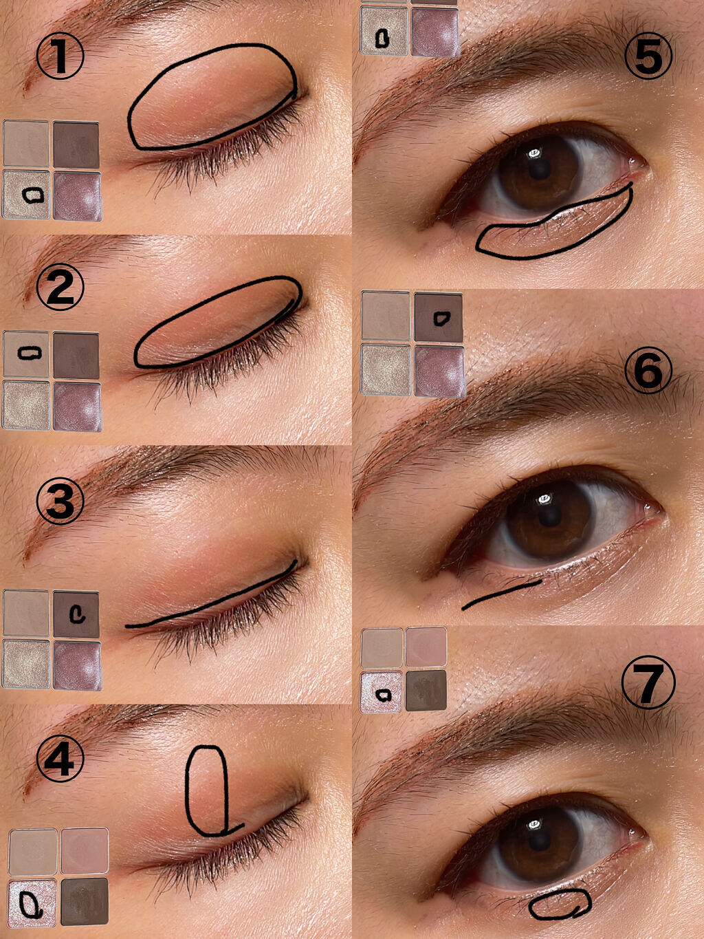 ベターザンアイズ/rom&nd/アイシャドウパレットを使ったクチコミ（2枚目）