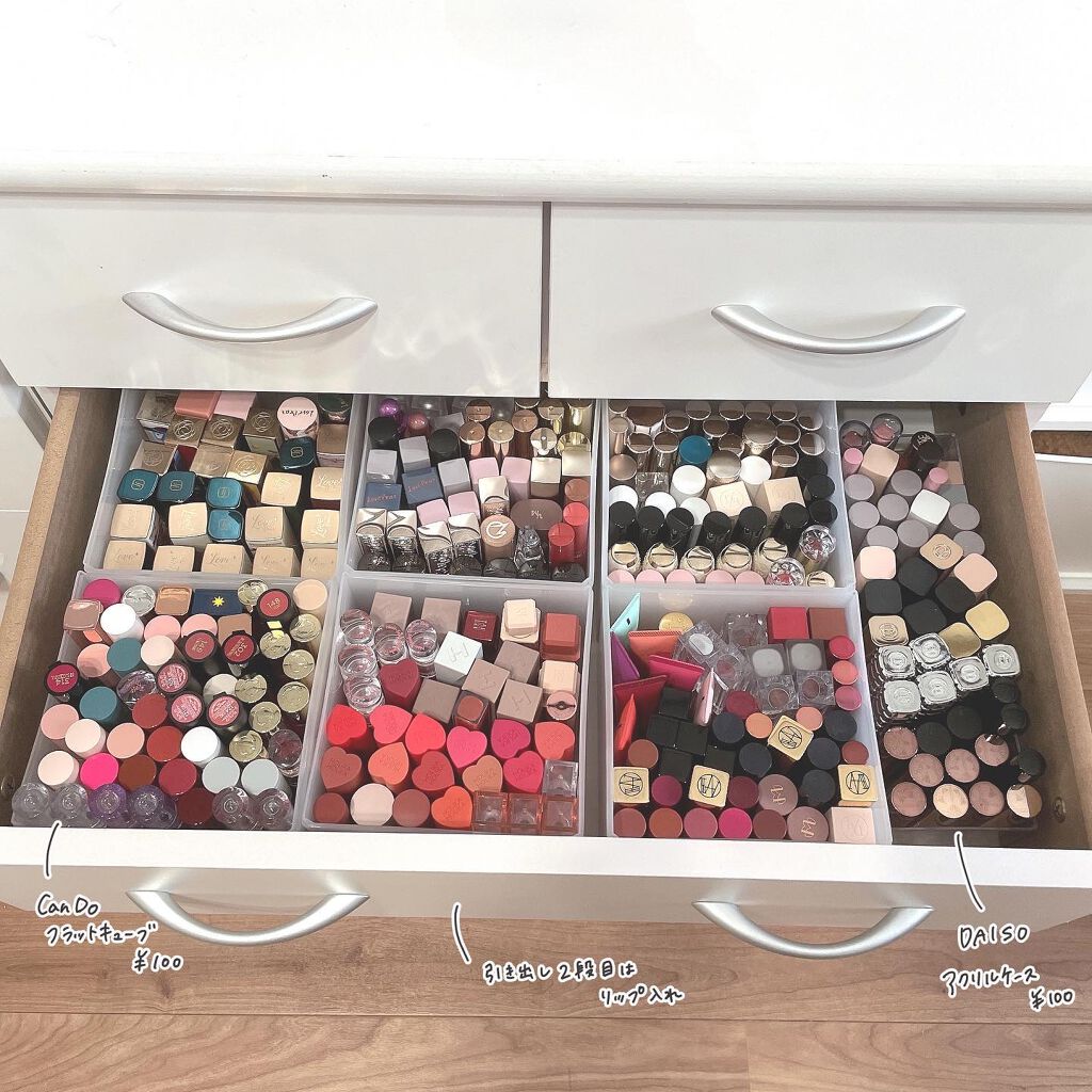 3段式クリアーケース/DAISO/その他化粧小物を使ったクチコミ(7枚目)