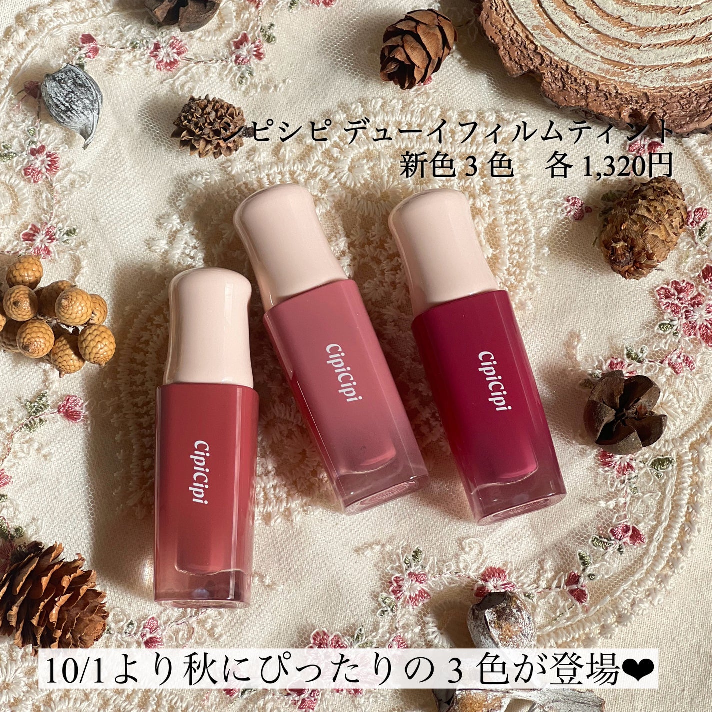 デューイフィルムティント/CipiCipi/リップティントを使ったクチコミ(2枚目)