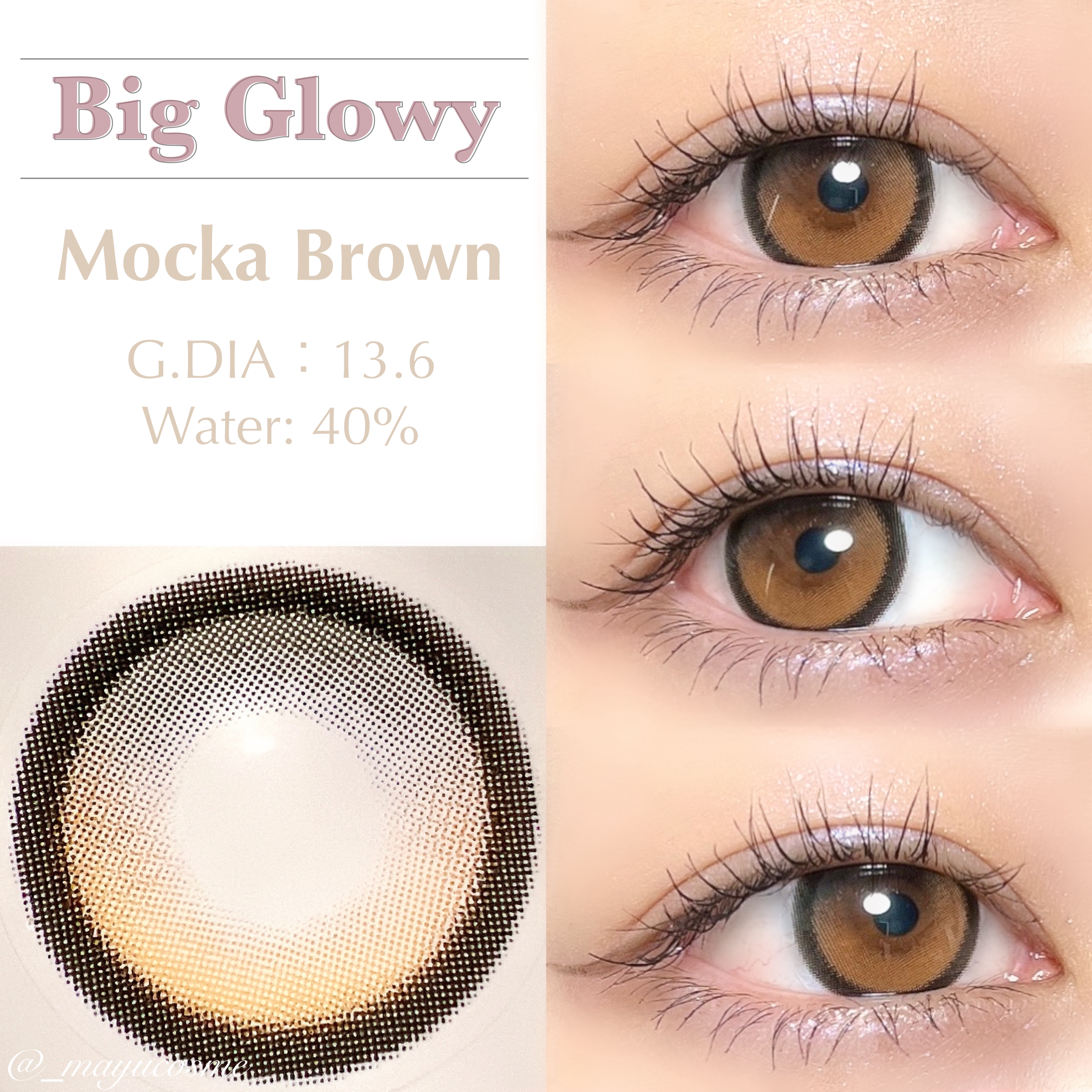 Glowy Natural 1Day/OLENS/カラーコンタクトレンズを使ったクチコミ（2枚目）