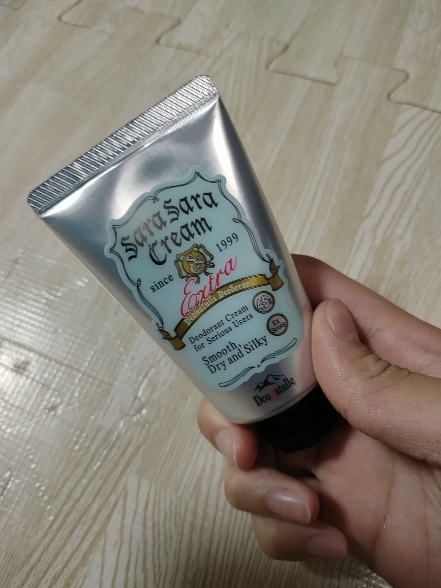 薬用足指さらさらクリーム/デオナチュレ/デオドラント・制汗剤を使ったクチコミ(3枚目)