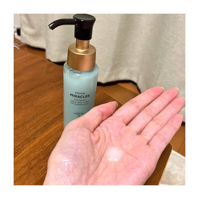 ミラクルズ うるおいブーストミルクウォーターセラム/パンテーン/アウトバストリートメントを使ったクチコミ(2枚目)
