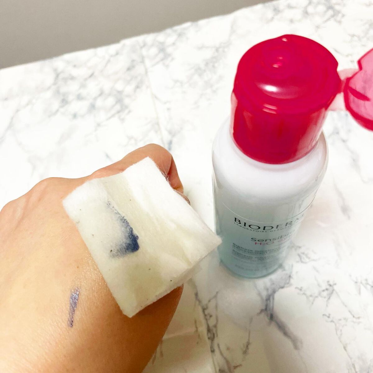 サンシビオ エイチツーオー アイ/ビオデルマ/ポイントメイクリムーバーを使ったクチコミ(3枚目)