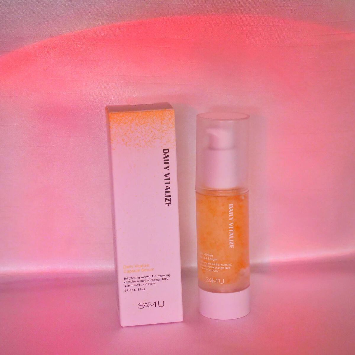 デイリーバイタライズカプセルセラム/SAM'U/美容液を使ったクチコミ（1枚目）