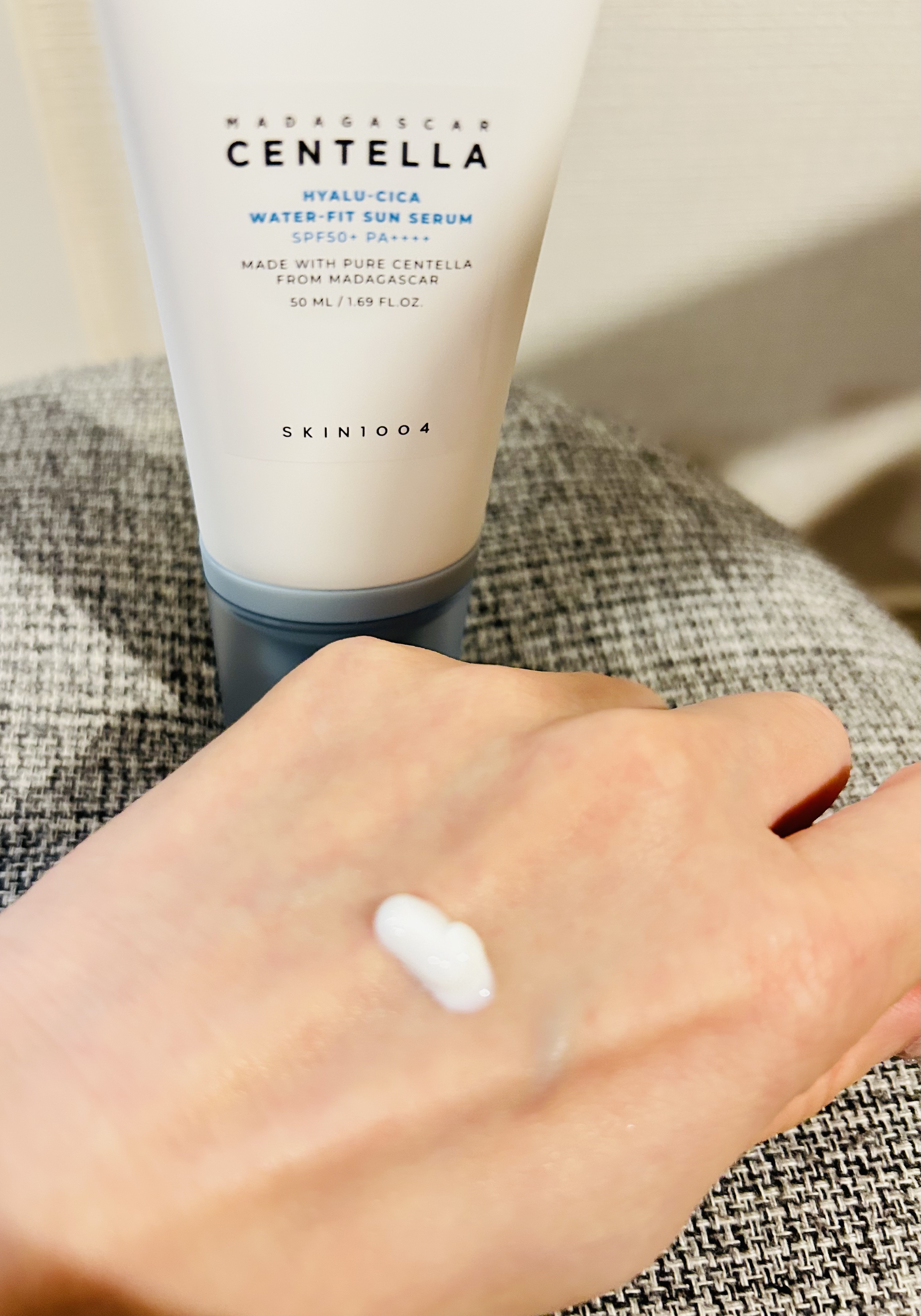 ヒアルーシカ ウォーターフィット サンセラム/SKIN1004/日焼け止めローションを使ったクチコミ（2枚目）