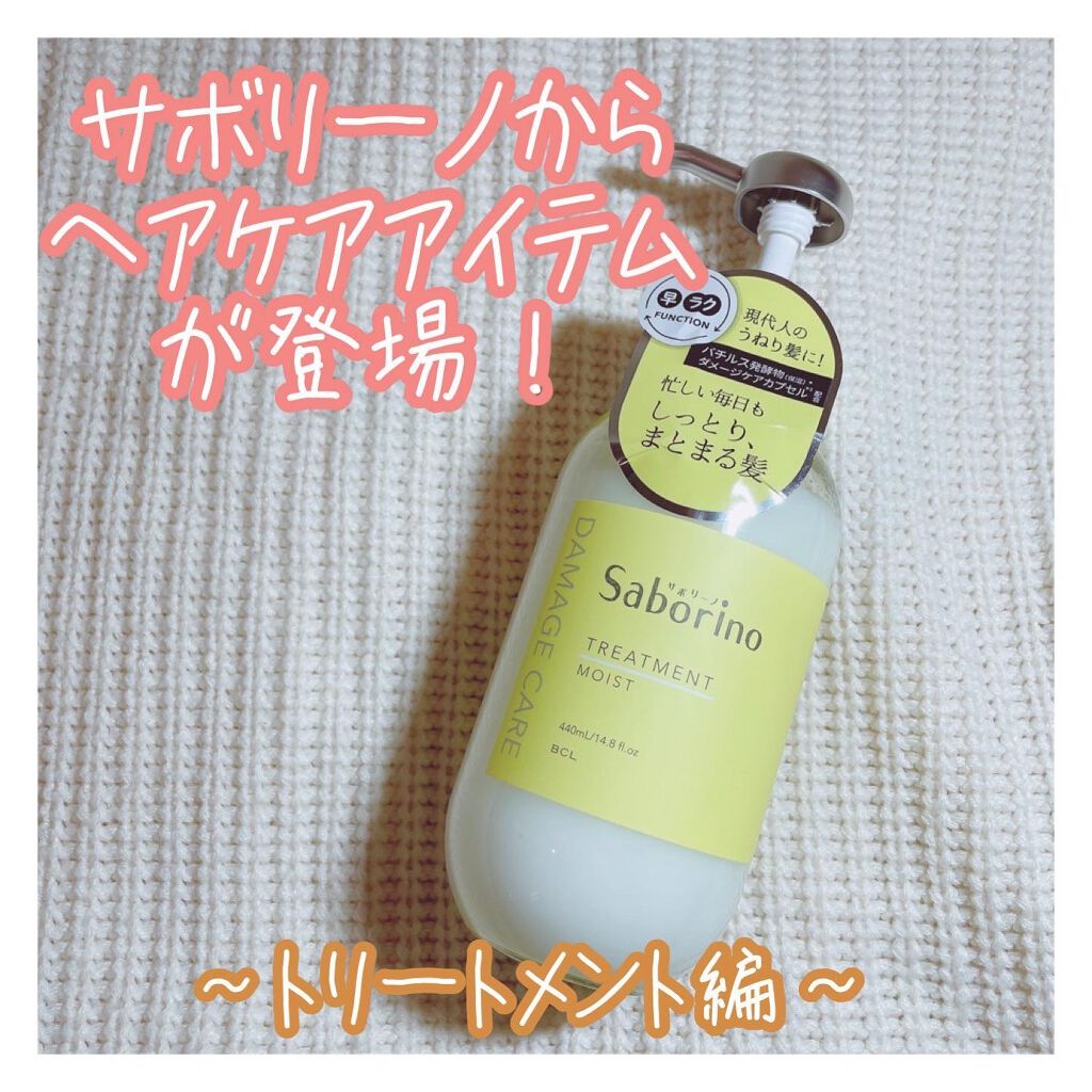 ハヤラクシャンプー モイスト/トリートメント モイスト/サボリーノ/市販シャンプーを使ったクチコミ(1枚目)