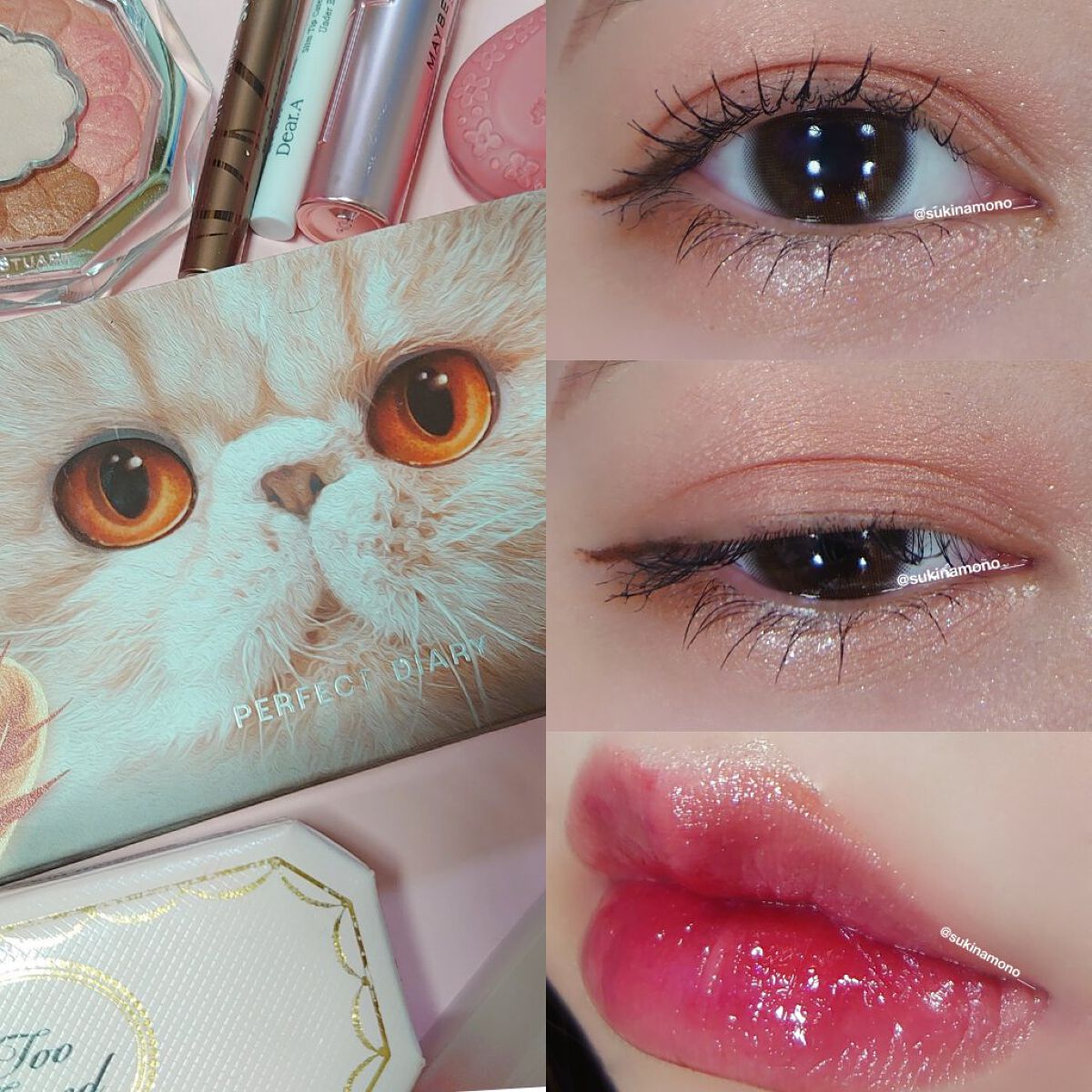 ～ダイヤモンドライト シリーズ～ マルチユース ハイライター トリオ/Too Faced/パウダーハイライトを使ったクチコミ（3枚目）