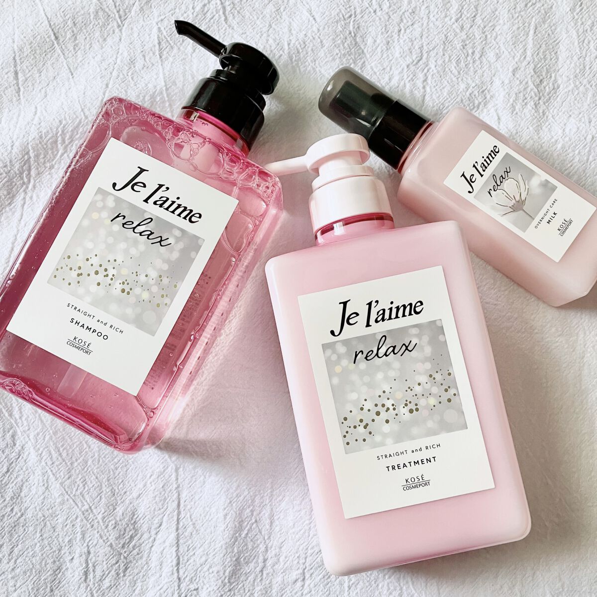 リラックス ミッドナイトリペア シャンプー／ヘアトリートメント (ストレート＆リッチ)/Je l'aime/市販シャンプーを使ったクチコミ（1枚目）