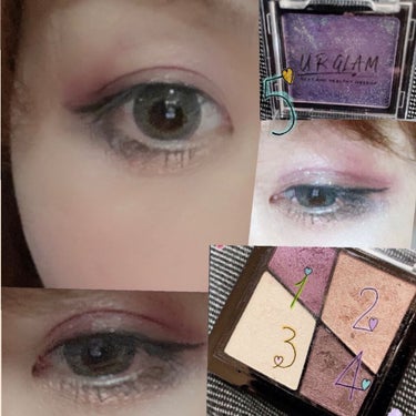 UR GLAM　VELVET EYE COLOR PALETTE/U R GLAM/アイシャドウパレットを使ったクチコミ（2枚目）