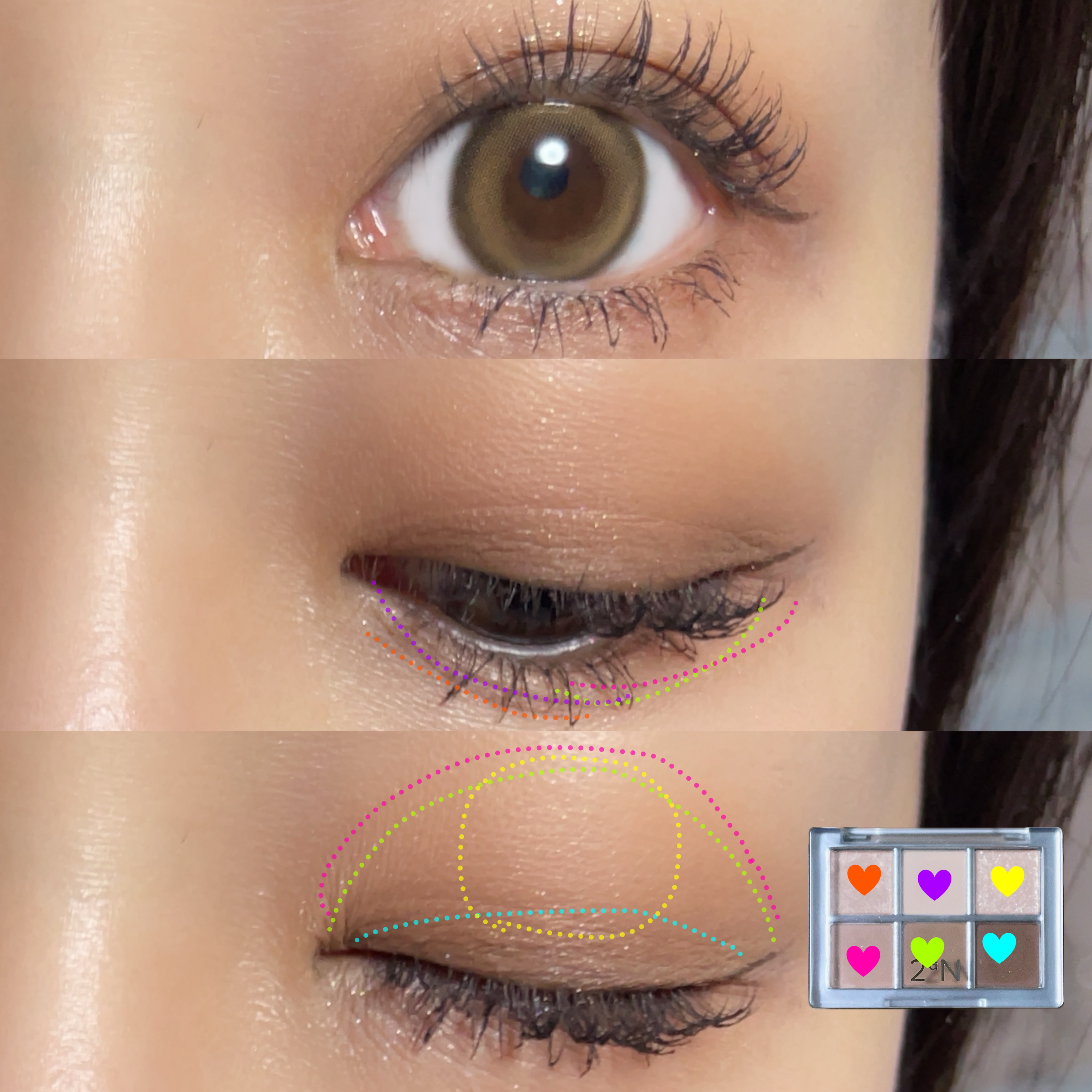 ベターミーアイパレット/2aN/マルチパレットを使ったクチコミ（2枚目）