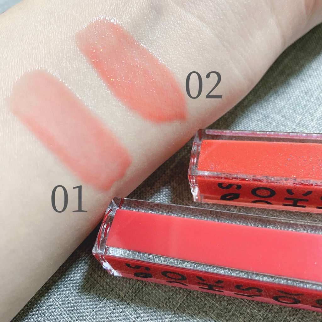 プランプカラーリップ/CHOOSY/リップグロスを使ったクチコミ（2枚目）