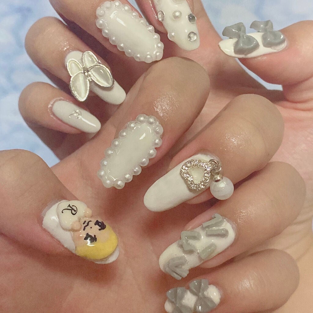 ネイルシール/セリア/ネイルシールを使ったクチコミ(2枚目)