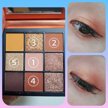 Obsessions Eyeshadow Palette/Huda Beauty/パウダーアイシャドウを使ったクチコミ（2枚目）