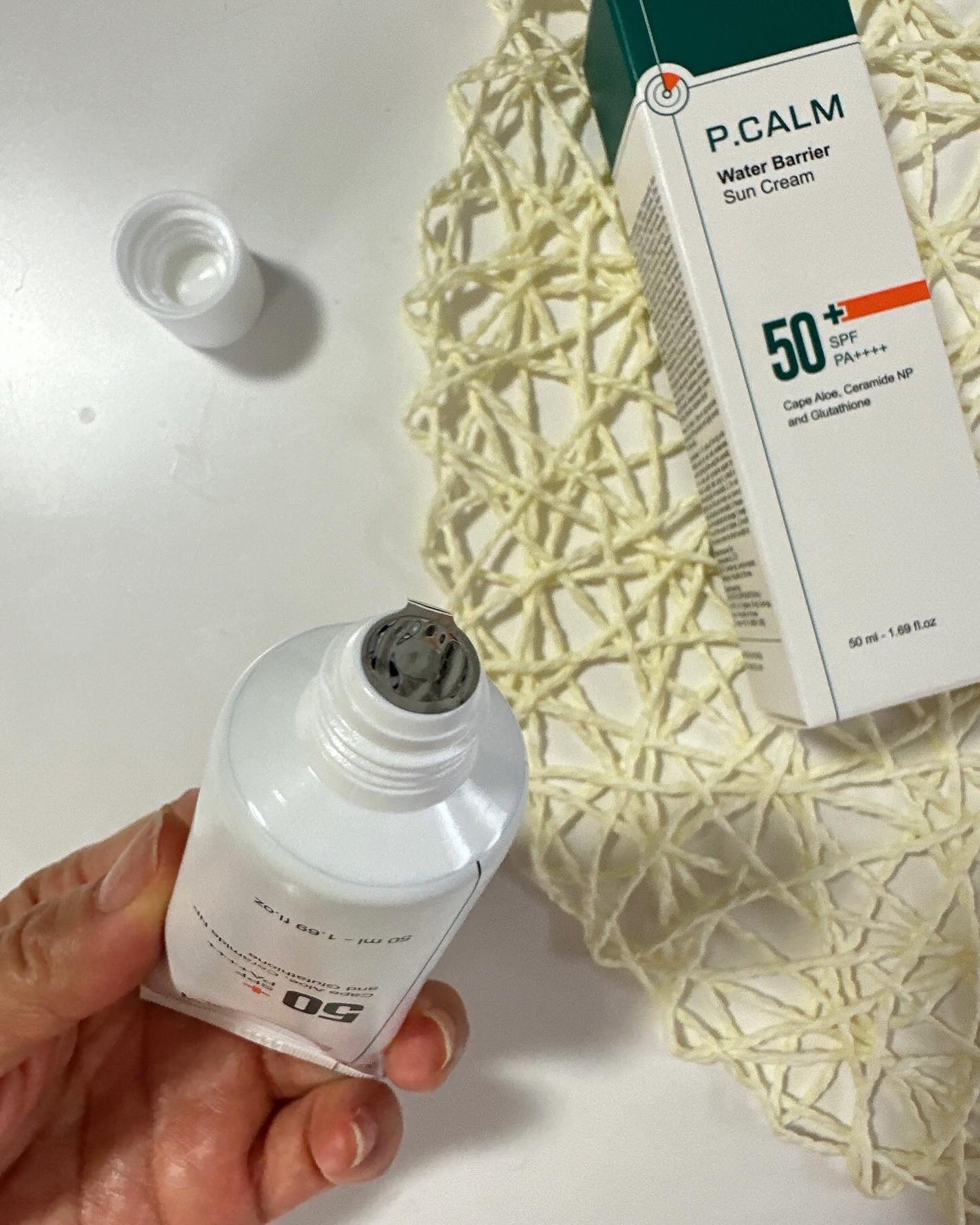 ウォーターバリアサンスクリーン/P.CALM/日焼け止めクリームを使ったクチコミ(2枚目)