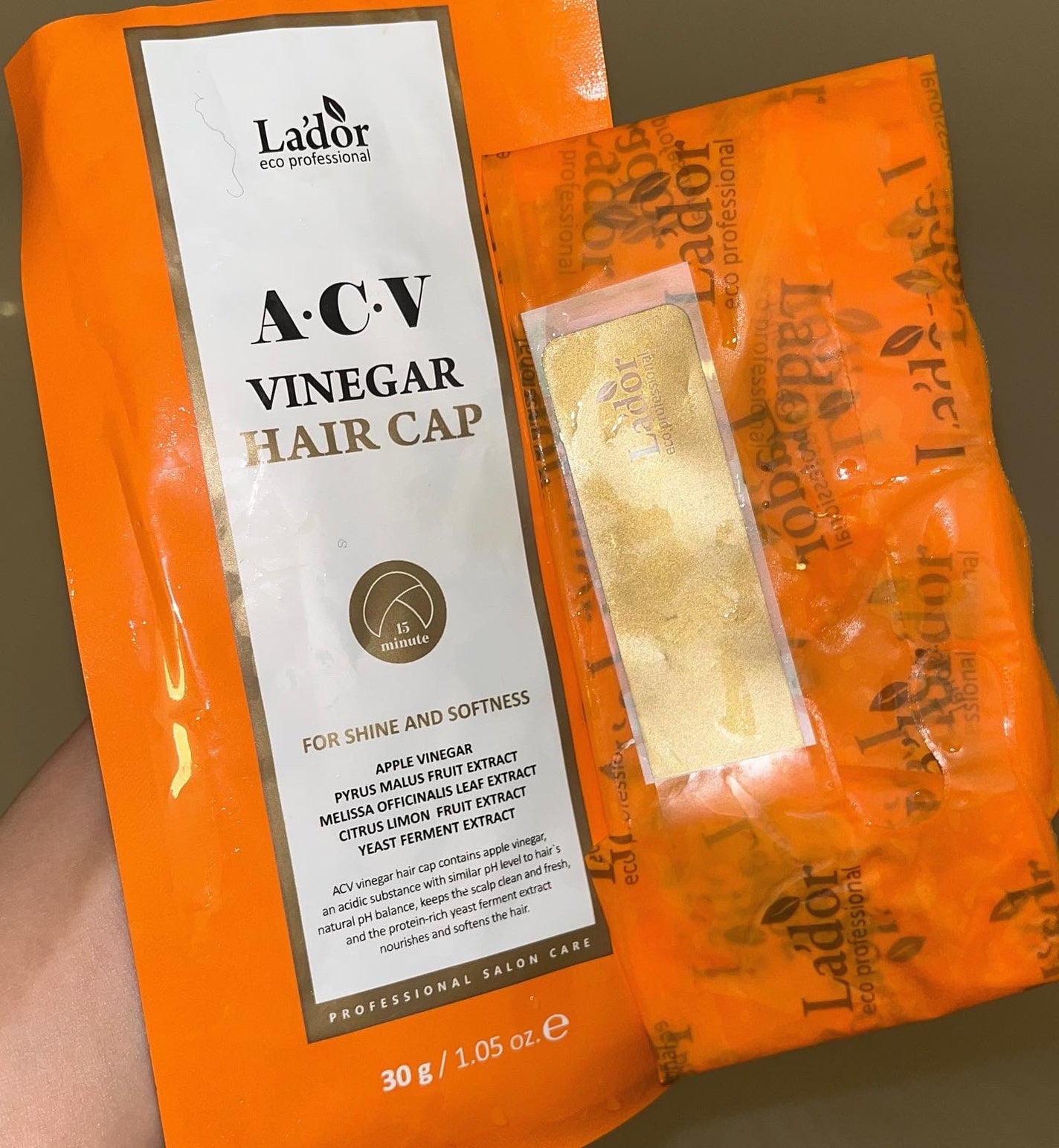 ACV VINEGAR HAIR CAP /La'dor/アウトバストリートメントを使ったクチコミ(2枚目)