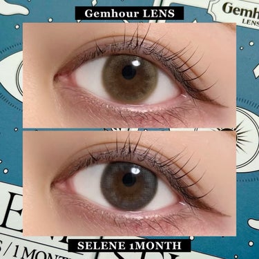 Selene/Gemhour lens/１ヶ月（１MONTH）カラコンを使ったクチコミ（1枚目）