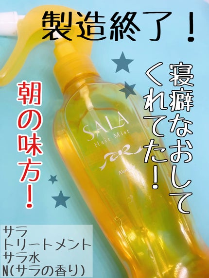 SALA トリートメント サラ水のクチコミ「またまたいつの間にか製造終了してた!
SALA
トリートメント サラ水
毎朝寝癖をなおすの.....」(1枚目)