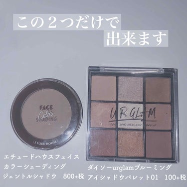 UR GLAM　BLOOMING EYE COLOR PALETTE/U R GLAM/アイシャドウパレットを使ったクチコミ（1枚目）