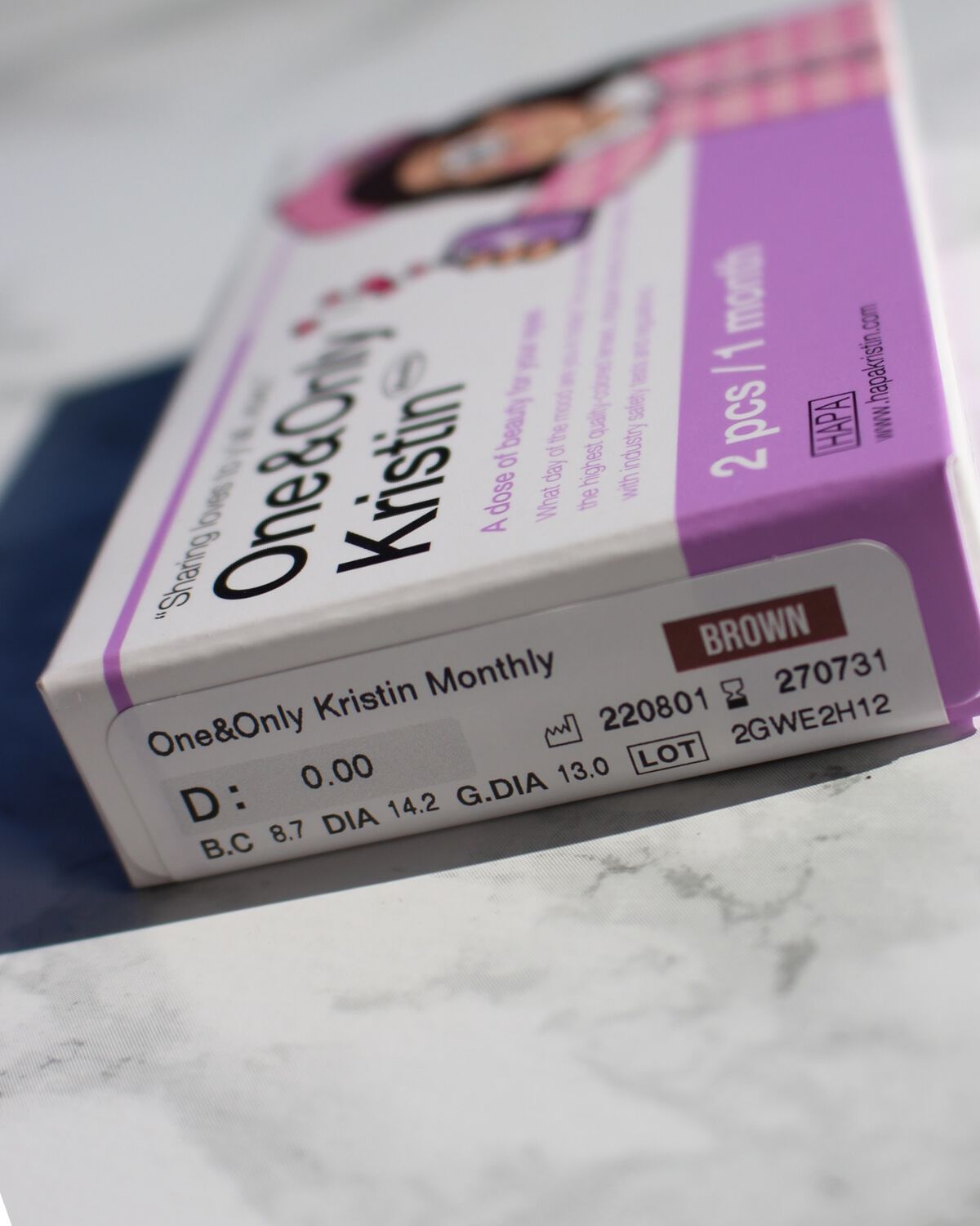 One & Only Kristin/Hapa kristin/カラーコンタクトレンズを使ったクチコミ(4枚目)