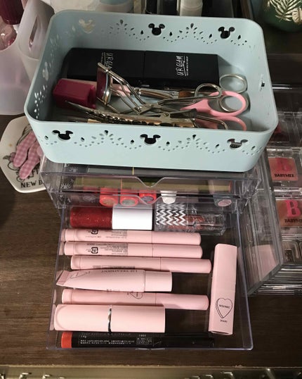 重なるアクリルケース2段引出・大/無印良品/その他化粧小物を使ったクチコミ(4枚目)