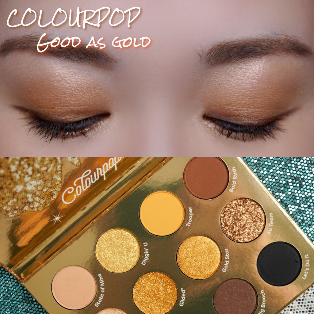 グッド アズ ゴールド/ColourPop/アイシャドウパレットを使ったクチコミ（1枚目）