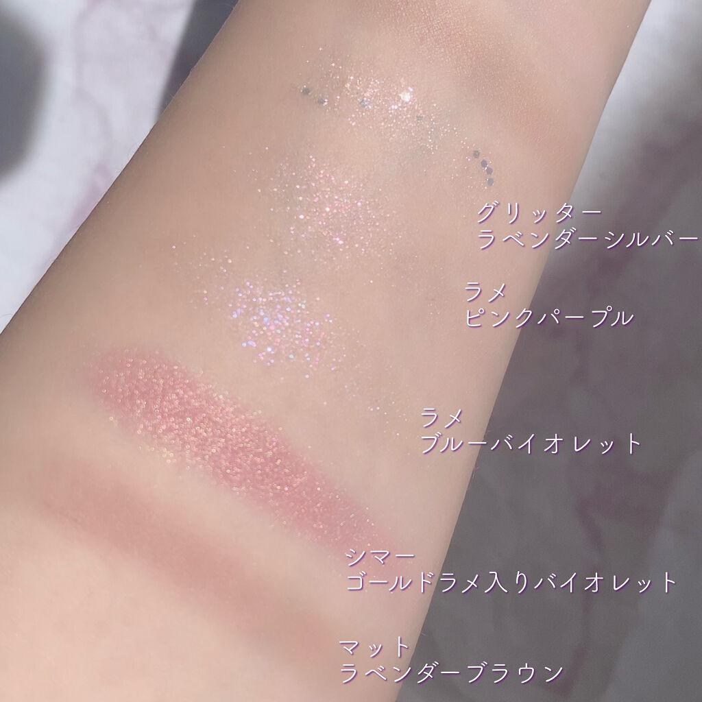 グリッターペディアアイパレット/unleashia/アイシャドウパレットを使ったクチコミ（3枚目）