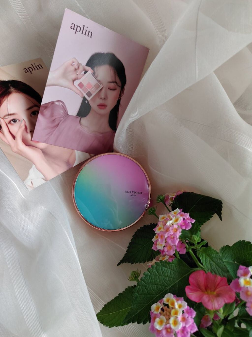 ピンクティーツリーカバークッション/APLIN/クッションファンデーションを使ったクチコミ(1枚目)