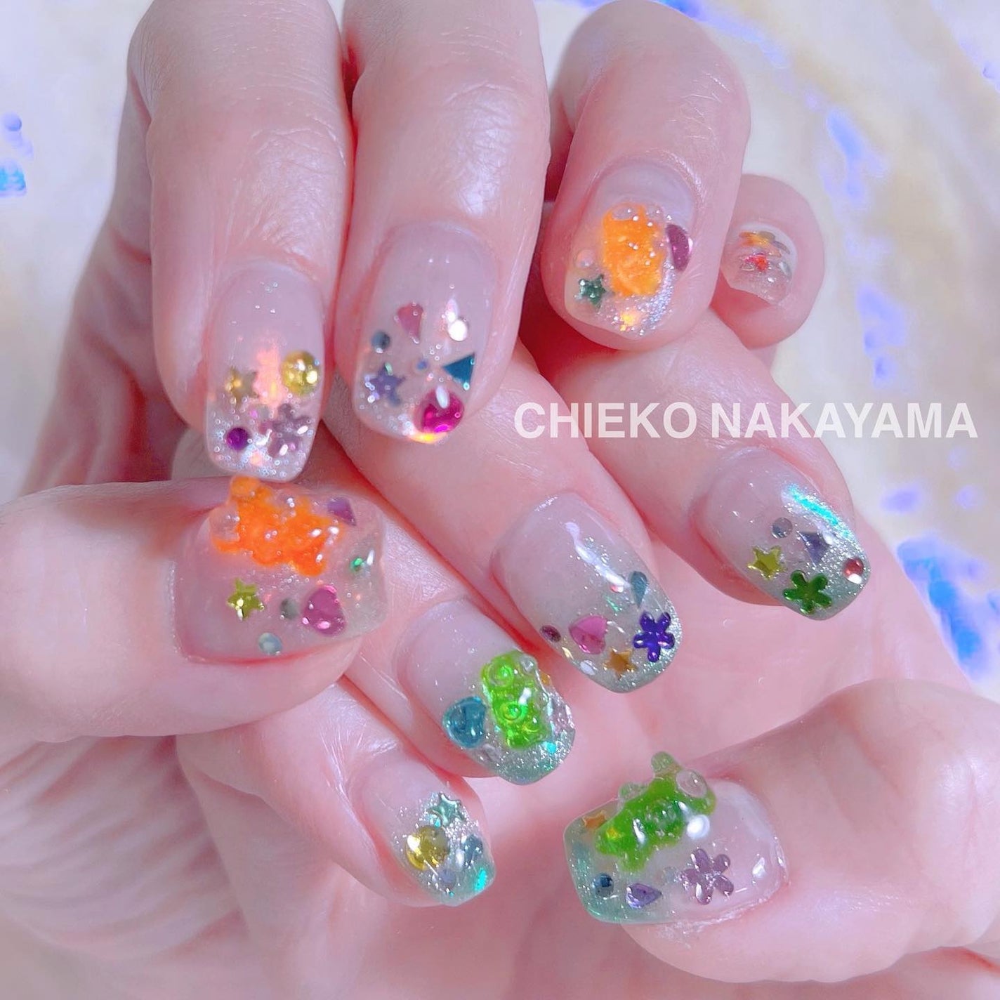 なかやまちえこ on LIPS 「またもや最高にかわいいマイネイルです🧸⠀⠀#youtubeライ..」(2枚目)