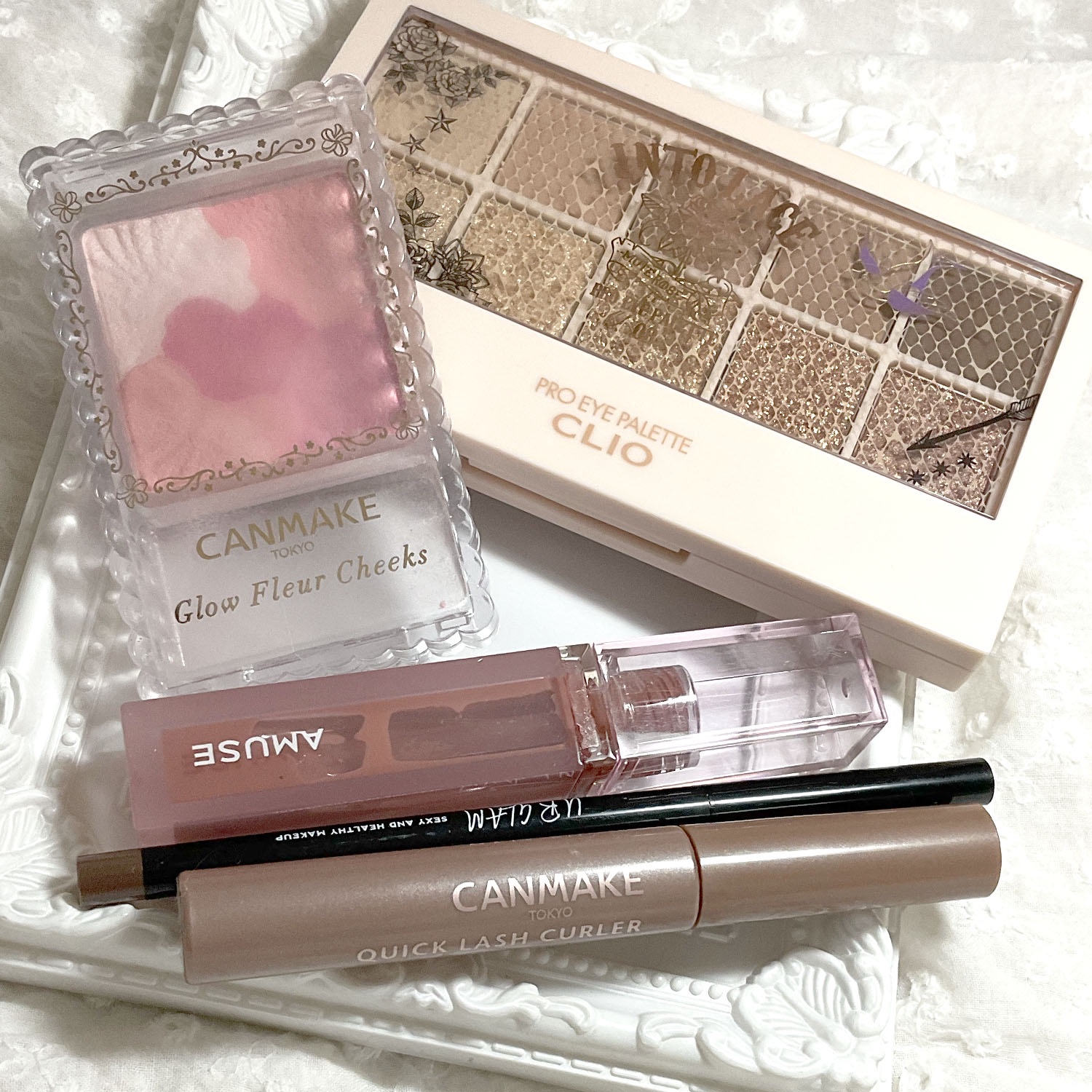 グロウフルールチークス/キャンメイク/パウダーチークを使ったクチコミ（1枚目）