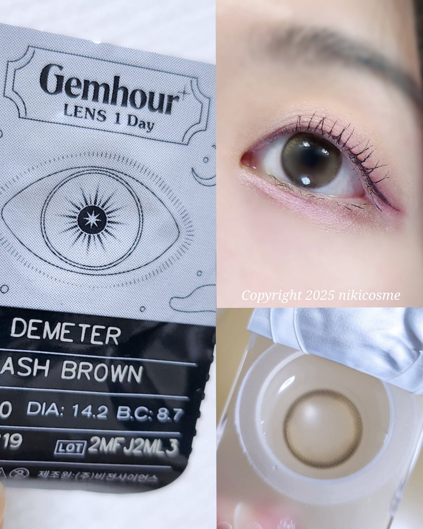 DEMETER 1day/Gemhour lens/カラーコンタクトレンズを使ったクチコミ(6枚目)