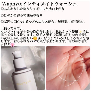 Intimate Wash インティメイト ウォッシュ/Waphyto/ボディソープを使ったクチコミ（2枚目）