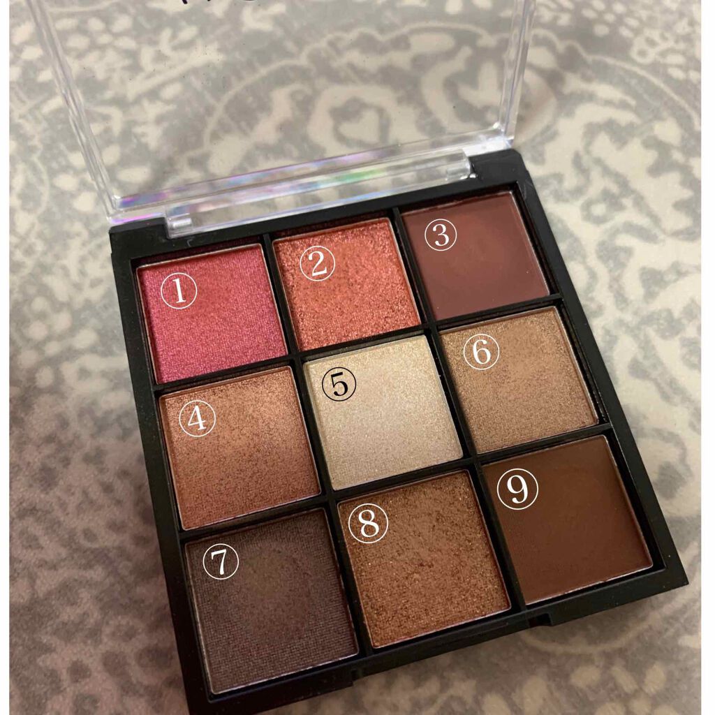 UR GLAM BLOOMING EYE COLOR PALETTE/U R GLAM/アイシャドウパレットを使ったクチコミ(2枚目)