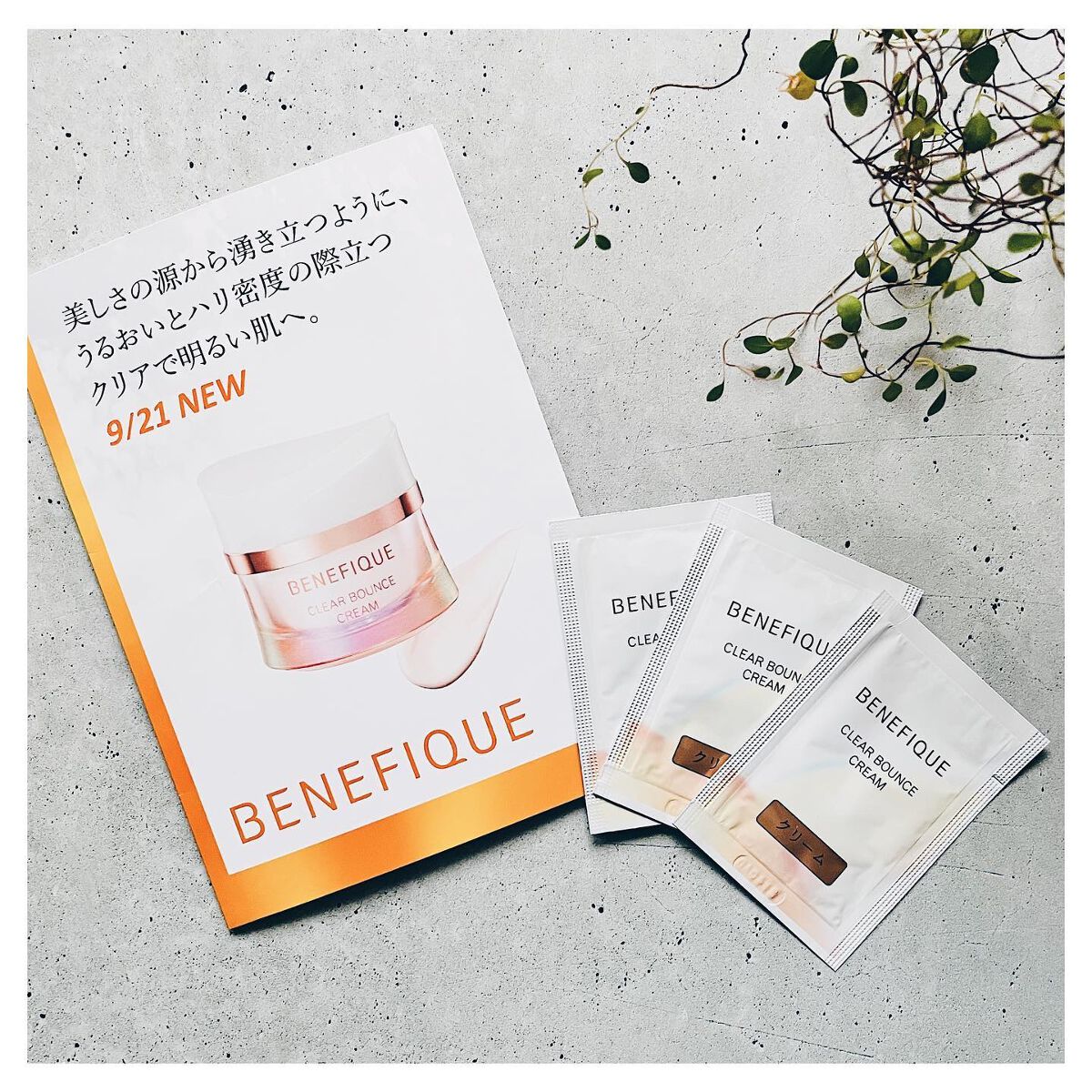 クリアバウンスクリーム /BENEFIQUE/フェイスクリームを使ったクチコミ（1枚目）