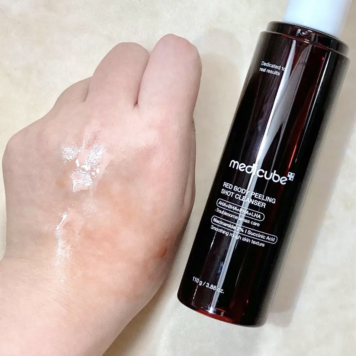レッドアクネ ボディピーリングショット/MEDICUBE/ピーリングを使ったクチコミ（2枚目）