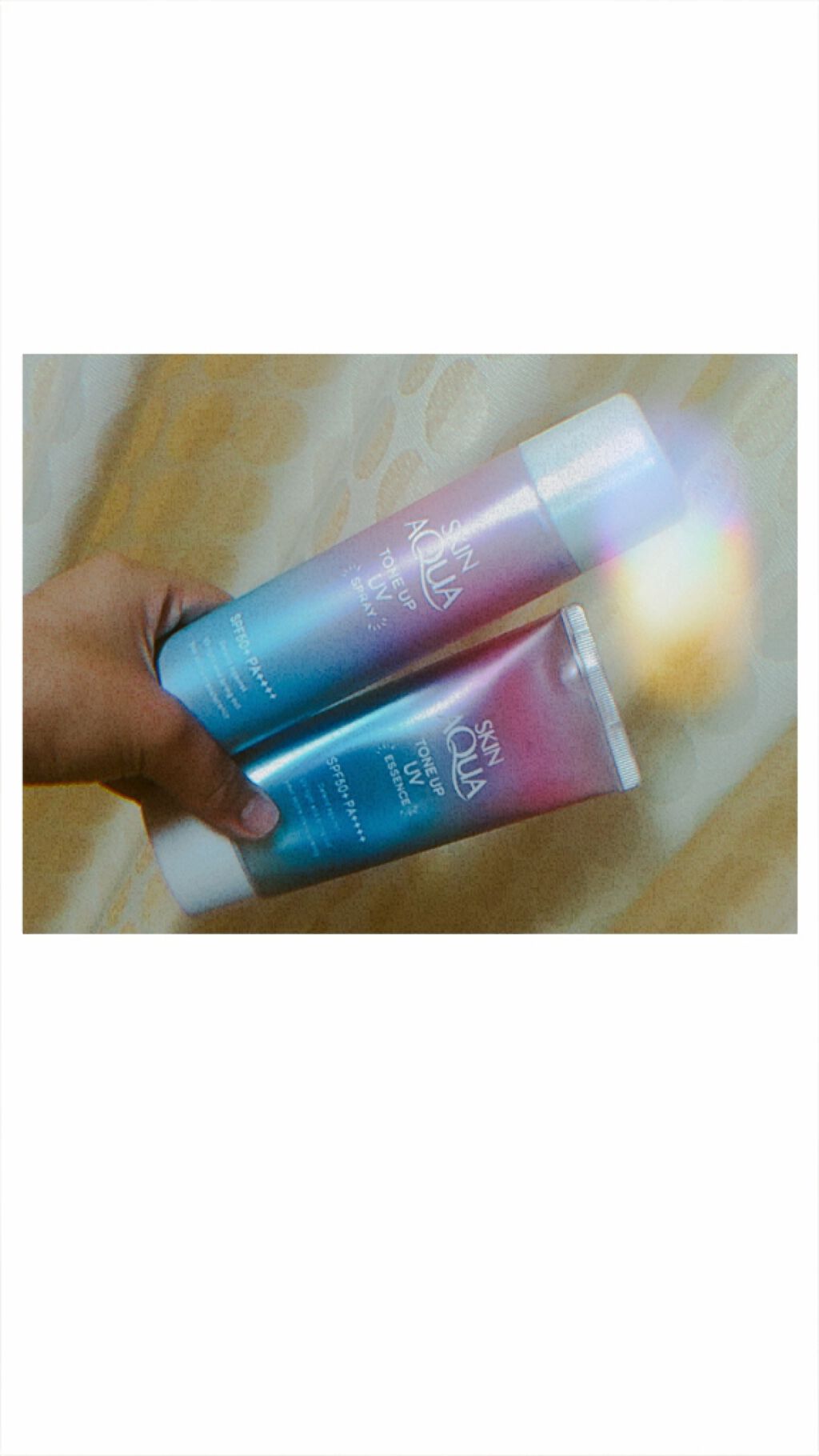 スキンアクア トーンアップUVエッセンス/スキンアクア/日焼け止めクリームを使ったクチコミ（1枚目）