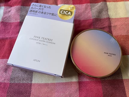 ピンクティーツリーカバーアップグロウクッション/APLIN/クッションファンデーションを使ったクチコミ(1枚目)