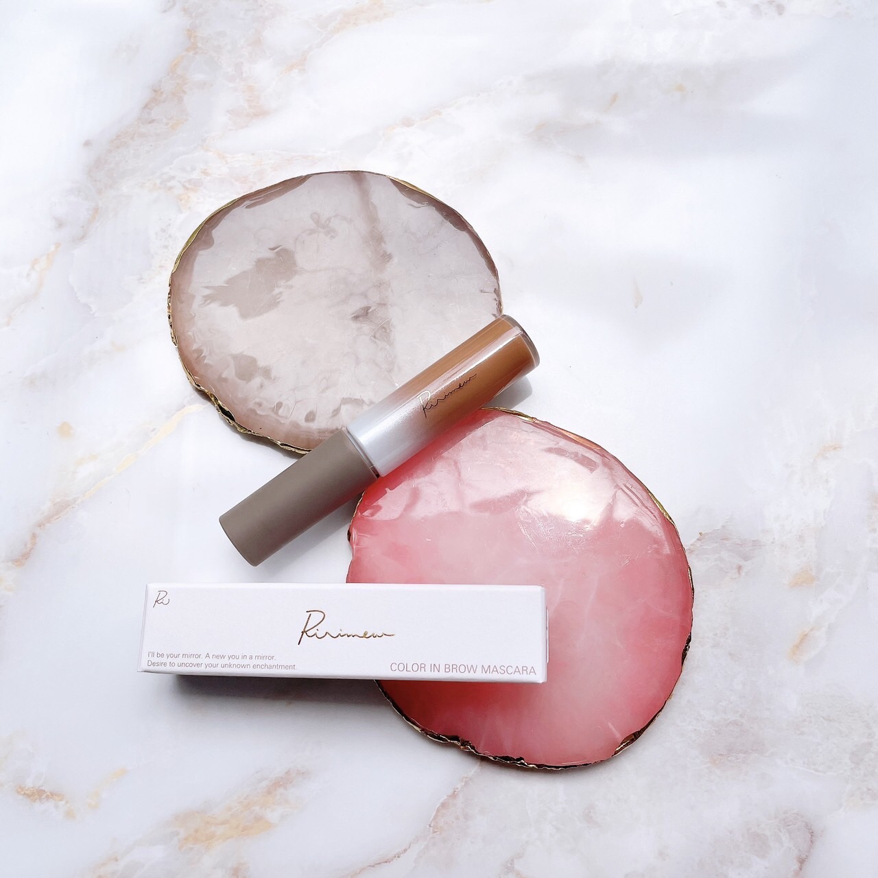 カラーインブロウマスカラ 01 ブラウンハニー/Ririmew/眉マスカラを使ったクチコミ（1枚目）
