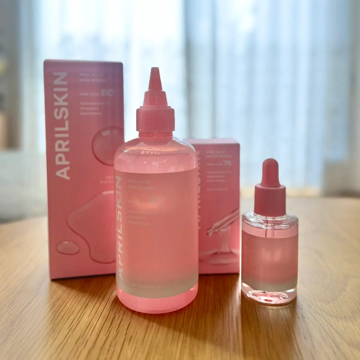ピンクアロエムチンセラム/APRILSKIN/美容液を使ったクチコミ（1枚目）