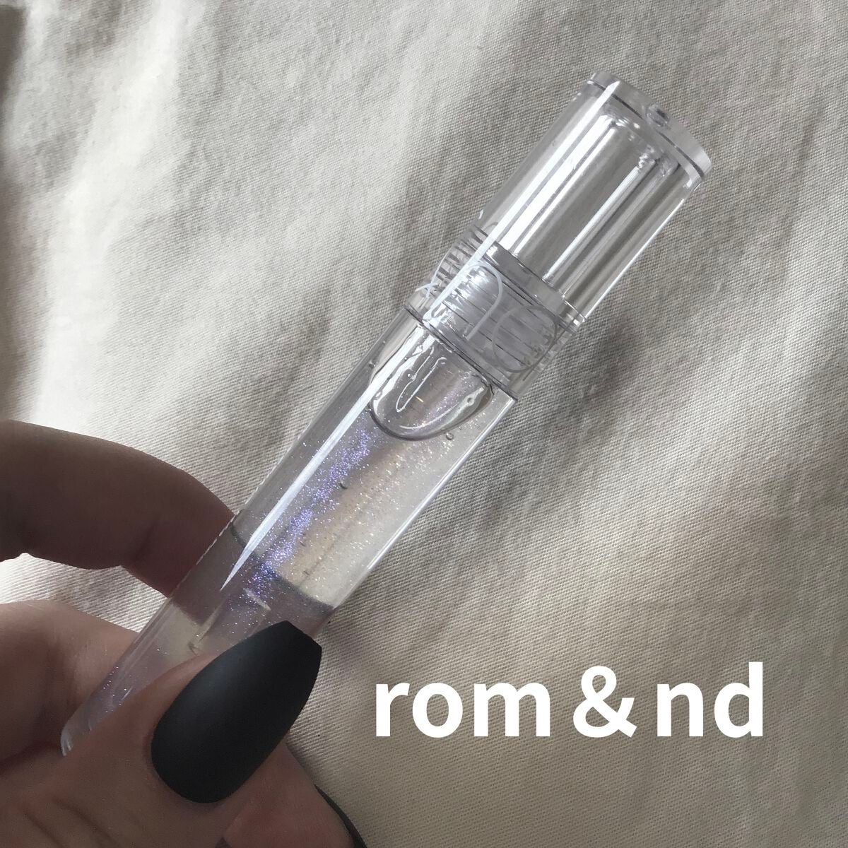 グラスティングウォーターグロス/rom&nd/リップグロスを使ったクチコミ(1枚目)