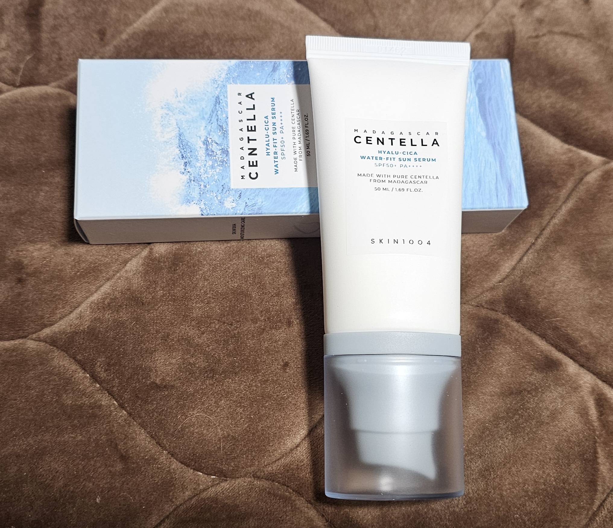 ヒアルーシカ ウォーターフィット サンセラム/SKIN1004/日焼け止めローションを使ったクチコミ（1枚目）