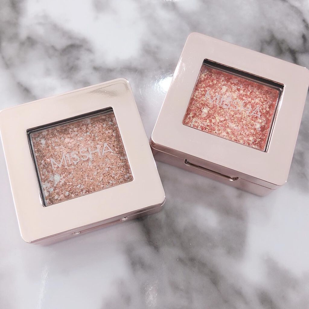 グリッタープリズム シャドウ/MISSHA/グリッターを使ったクチコミ（2枚目）