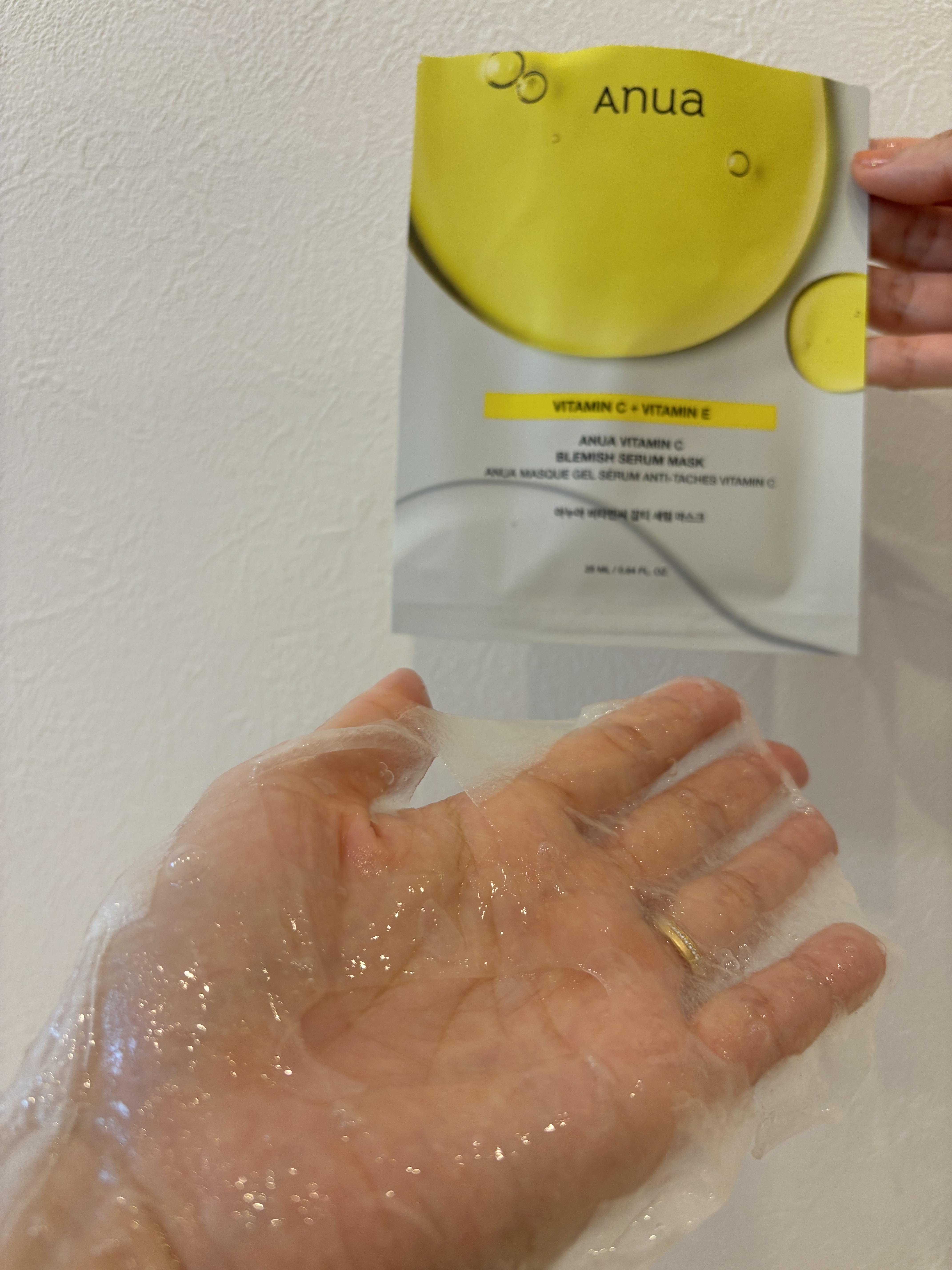 グリーンレモンピュアビタCセラムマスクパック/Anua/シートマスク・パックを使ったクチコミ（3枚目）