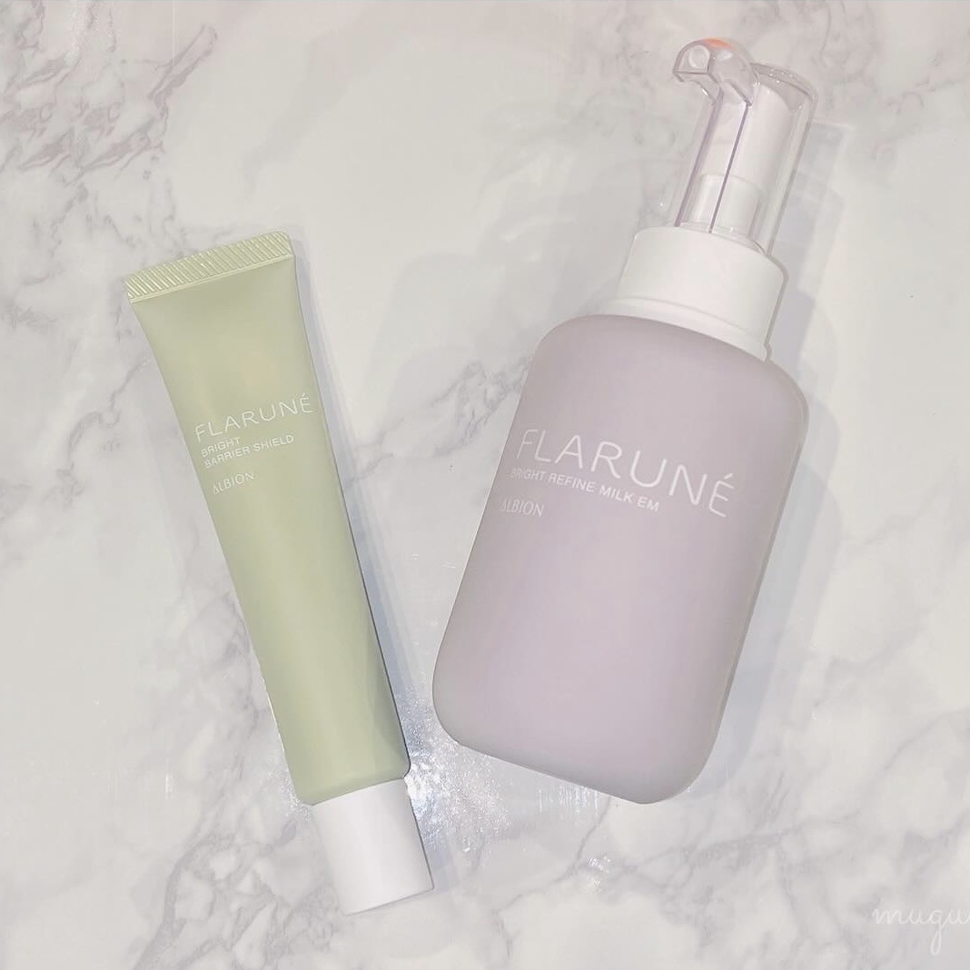 ALBION フラルネ ブライトバリアシールドのクチコミ「⁡
⁡
⁡
ALBION フラルネ
⁡
▶︎ブライトリファインミルク EM
  200g ¥5.....」（1枚目）