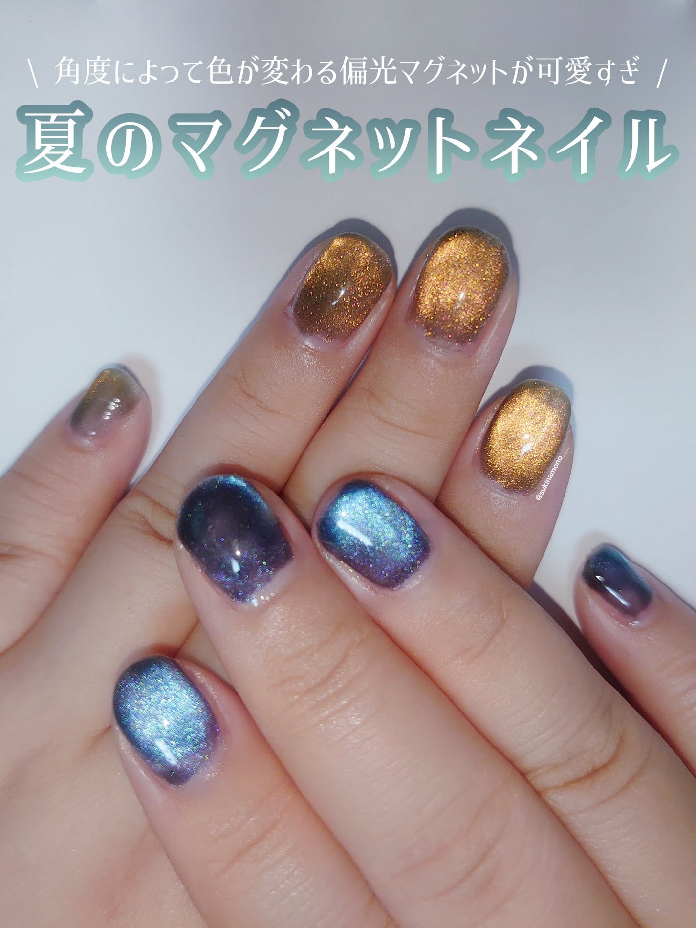 アニマルマグネットジェル/ネイル工房/ジェルネイルを使ったクチコミ(1枚目)