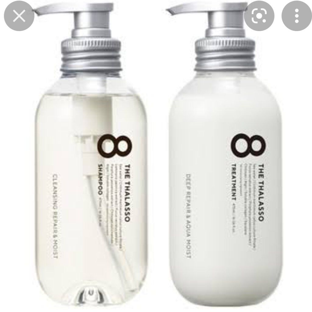 [旧商品]クレンジングリペア＆モイスト 美容液シャンプー／ディープリペア＆アクアモイスト 美容液トリートメント/エイトザタラソ/市販シャンプーを使ったクチコミ（1枚目）